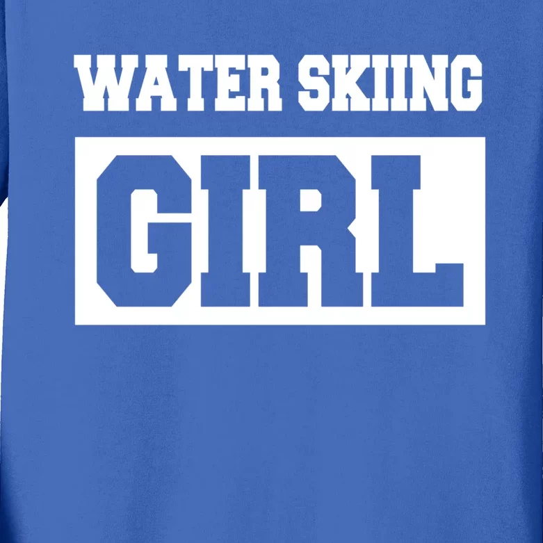 Water Skiing Water Skiing Water Skier Gift Kids Long Sleeve Shirt