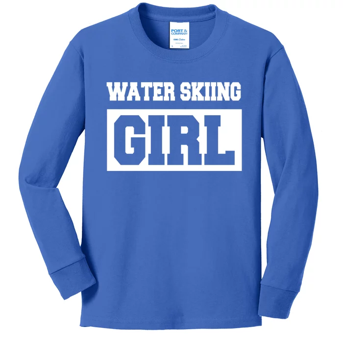 Water Skiing Water Skiing Water Skier Gift Kids Long Sleeve Shirt