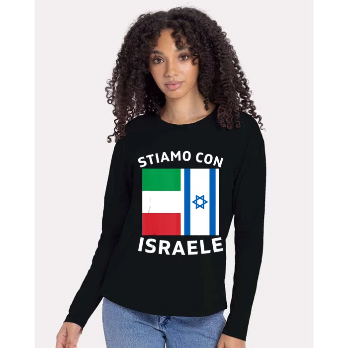 We Stand With Israel Israeli–Palestinian Conflict Womens Cotton Relaxed Long Sleeve T-Shirt