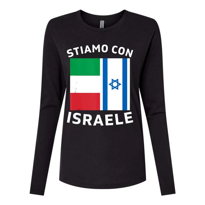 We Stand With Israel Israeli–Palestinian Conflict Womens Cotton Relaxed Long Sleeve T-Shirt