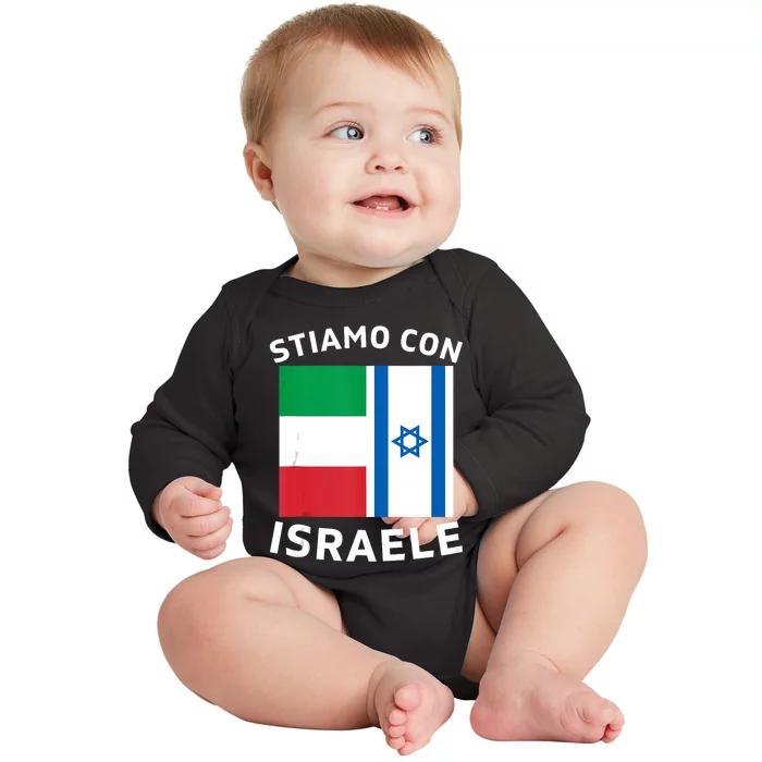 We Stand With Israel Israeli–Palestinian Conflict Baby Long Sleeve Bodysuit