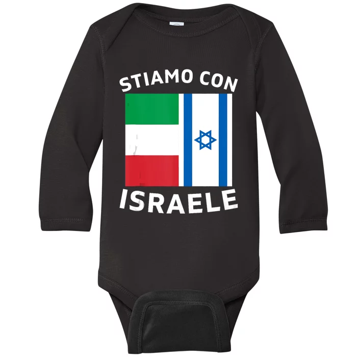 We Stand With Israel Israeli–Palestinian Conflict Baby Long Sleeve Bodysuit