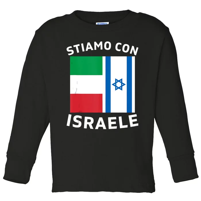 We Stand With Israel Israeli–Palestinian Conflict Toddler Long Sleeve Shirt