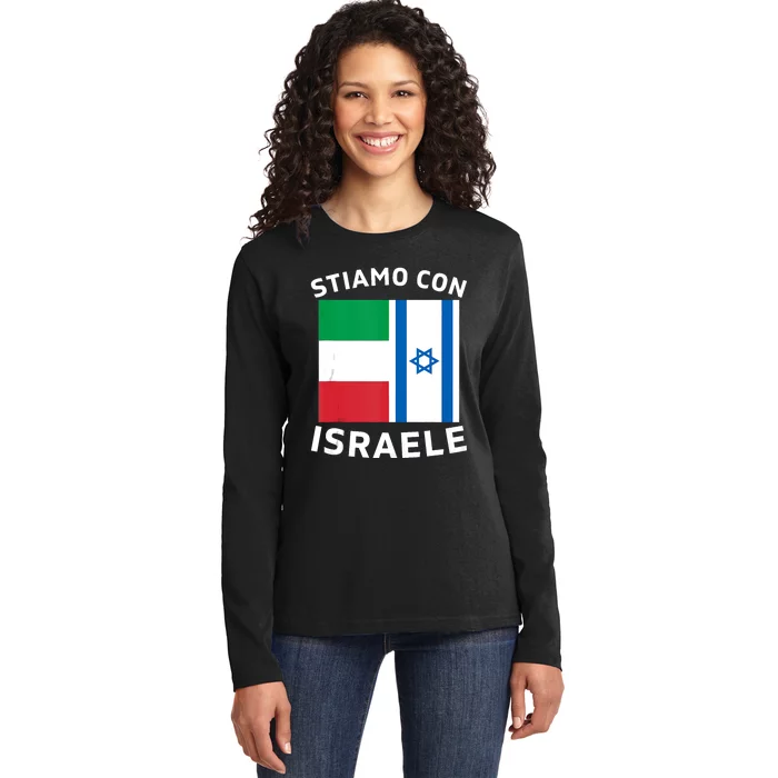 We Stand With Israel Israeli–Palestinian Conflict Ladies Long Sleeve Shirt