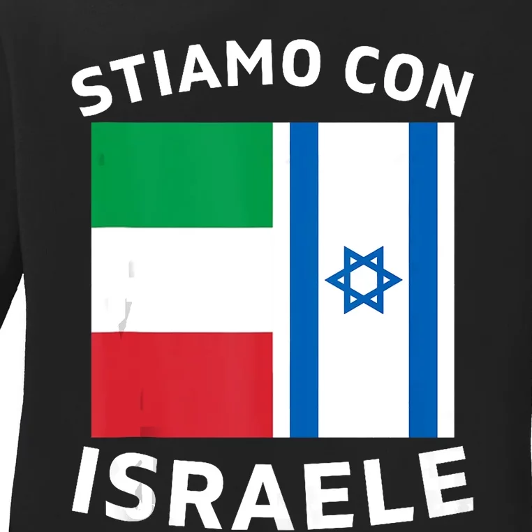 We Stand With Israel Israeli–Palestinian Conflict Ladies Long Sleeve Shirt