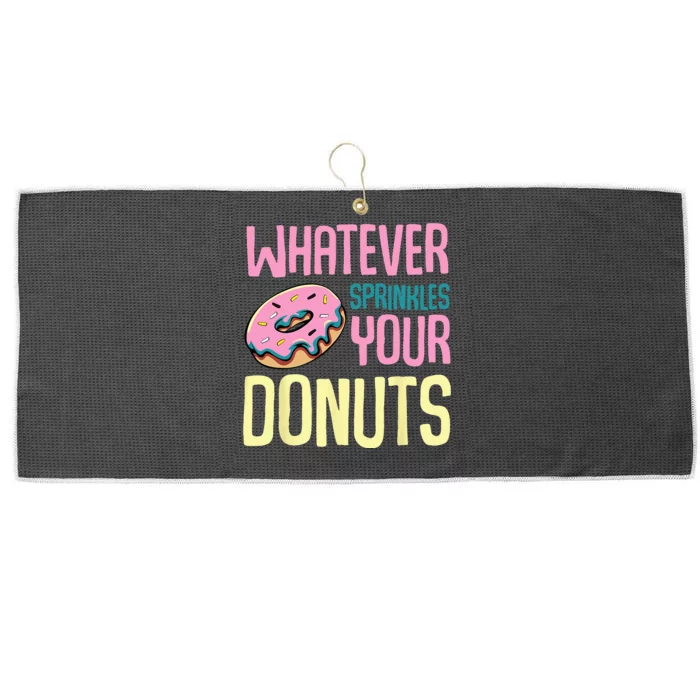 Whatever Sprinkles Your Donuts Sweet Glaze Recipe Large Microfiber Waffle Golf Towel