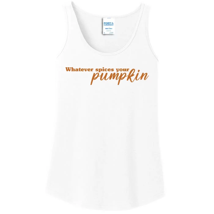 Whatever Spices Your Pumpkin Ladies Essential Tank