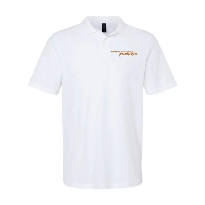 Whatever Spices Your Pumpkin Softstyle Adult Sport Polo