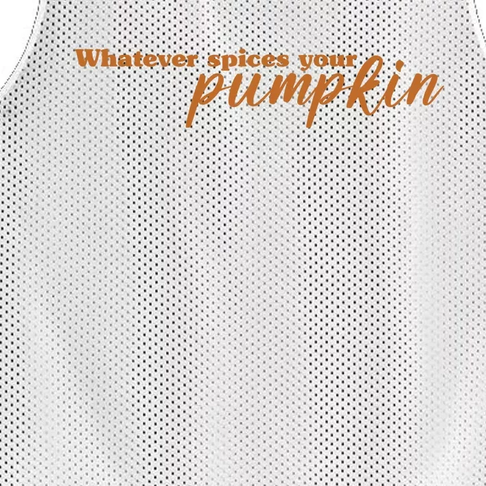 Whatever Spices Your Pumpkin Mesh Reversible Basketball Jersey Tank