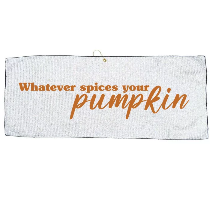 Whatever Spices Your Pumpkin Large Microfiber Waffle Golf Towel