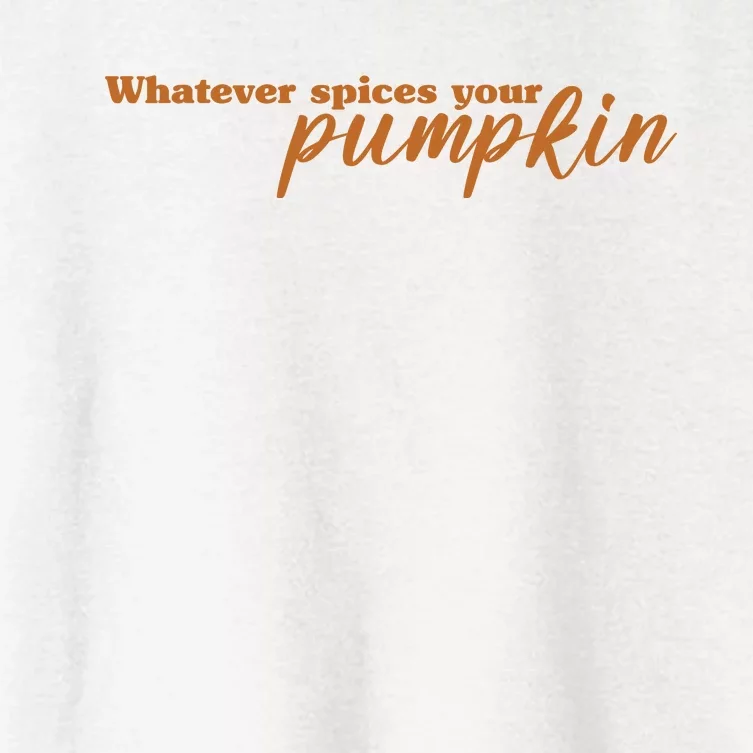 Whatever Spices Your Pumpkin Women's Crop Top Tee