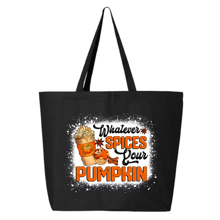 Whatever Spices Your Pumpkin Autumn Halloween Thanksgiving 25L Jumbo Tote