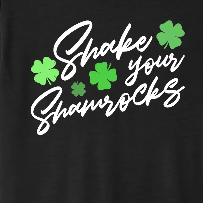 Wo Shake Your Shamrocks Funny St Patrick's Day ChromaSoft Performance T-Shirt