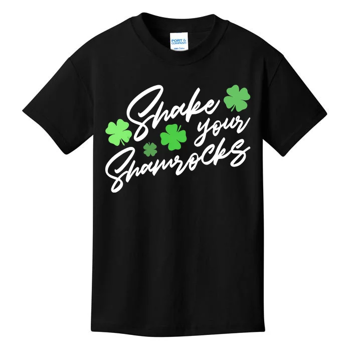 Wo Shake Your Shamrocks Funny St Patrick's Day Kids T-Shirt