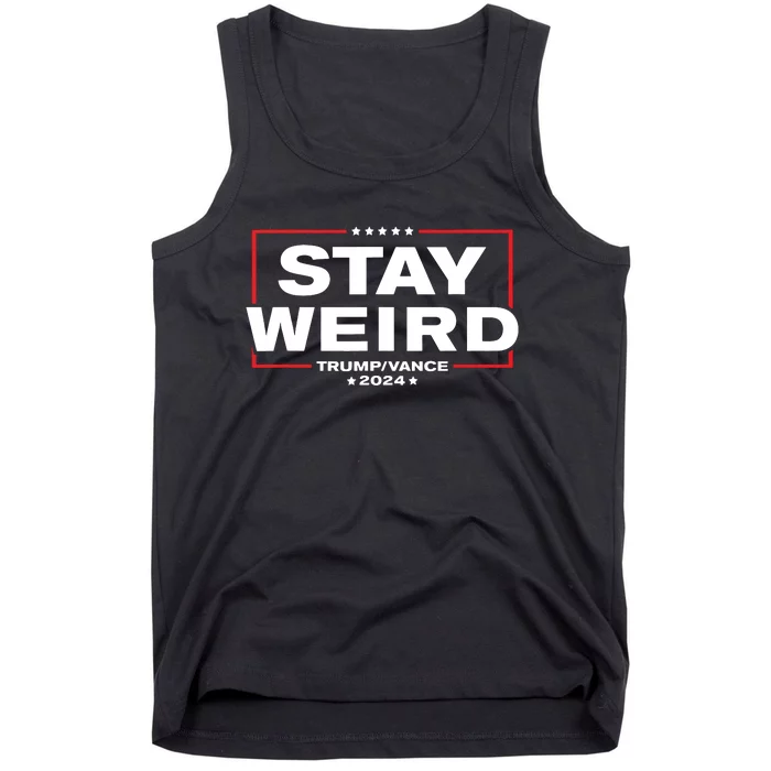 Weird Trump 2024 Stay Weird Donald Trump Jd Vance Tank Top