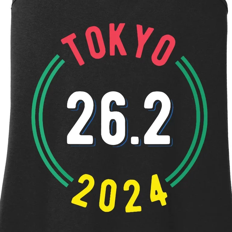 Women Tokyo 262 Marathon 2024 Vneck Ladies Essential Tank