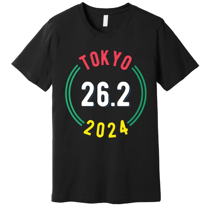 Women Tokyo 262 Marathon 2024 Vneck Premium T-Shirt