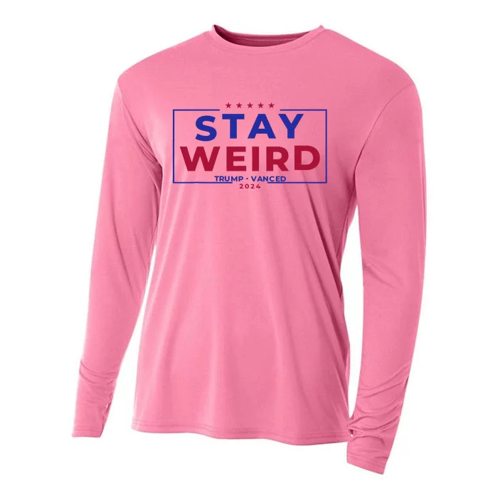 Weird Trump 2024 Stay Weird Trump Vance Cooling Performance Long Sleeve Crew