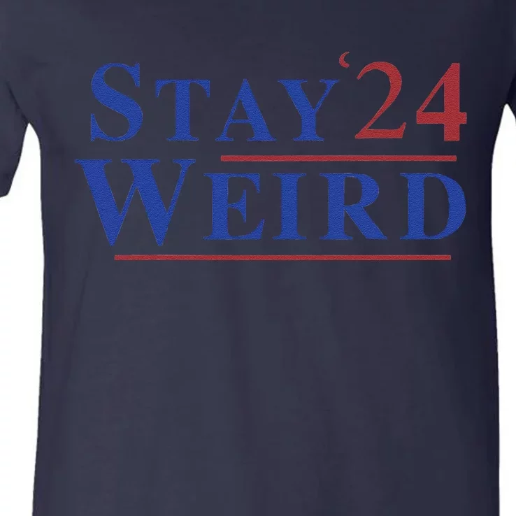 Weird Trump 2024 Stay Weird Donald Trump Jd Vance V-Neck T-Shirt