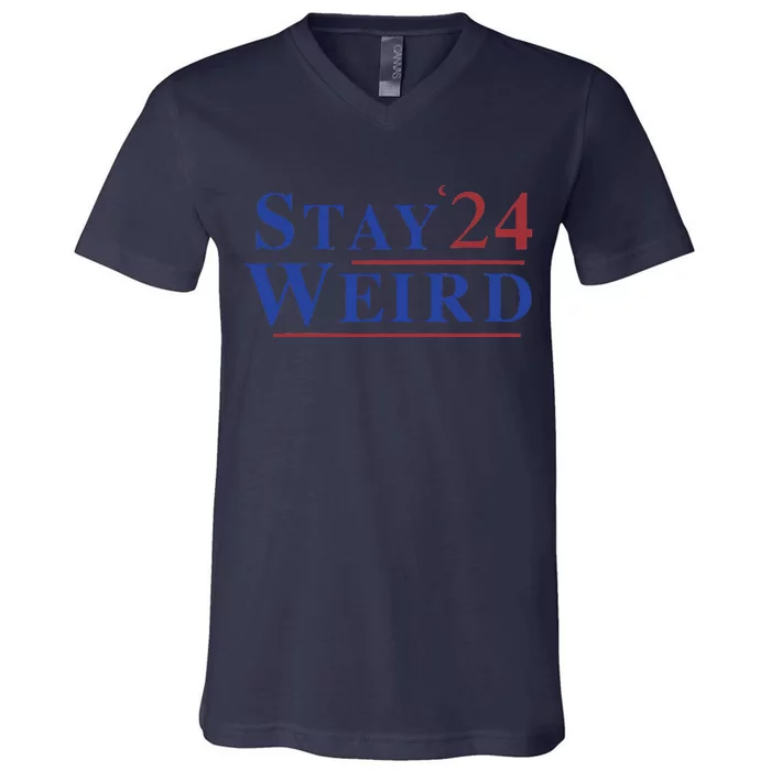 Weird Trump 2024 Stay Weird Donald Trump Jd Vance V-Neck T-Shirt