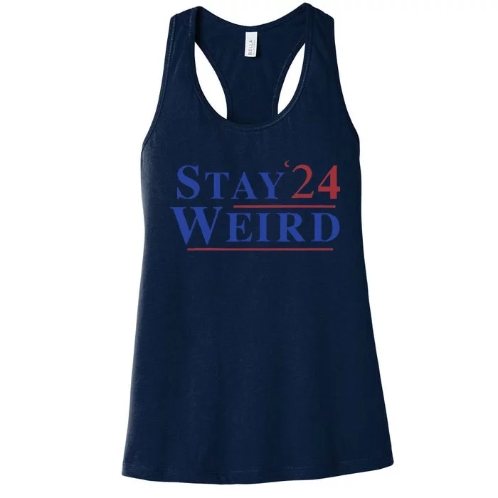 Weird Trump 2024 Stay Weird Donald Trump Jd Vance Women's Racerback Tank