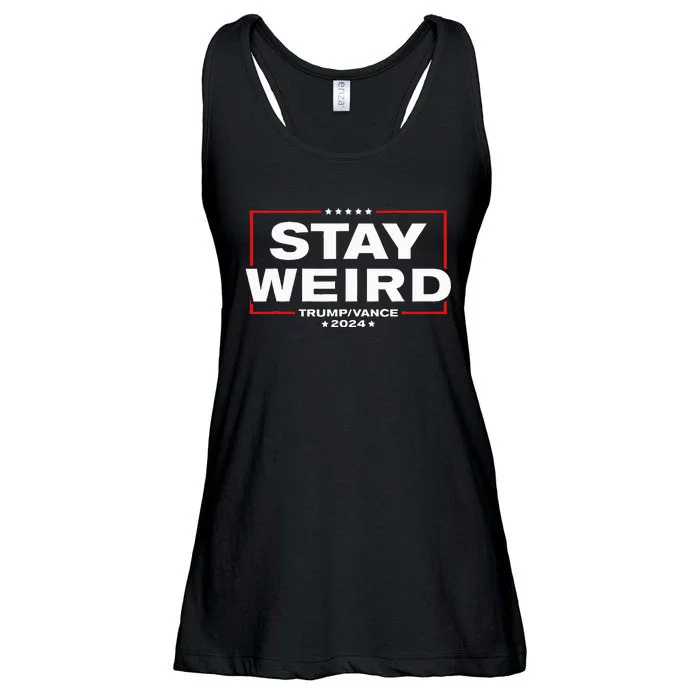 Weird Trump 2024 Stay Weird Donald Trump Jd Vance Ladies Essential Flowy Tank