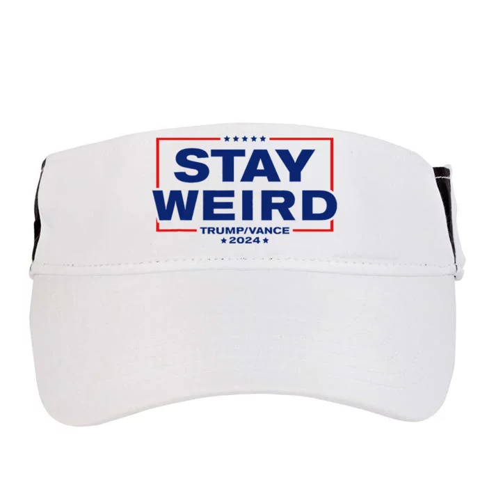 Weird Trump 2024 Stay Weird Donald Trump Jd Vance Adult Drive Performance Visor