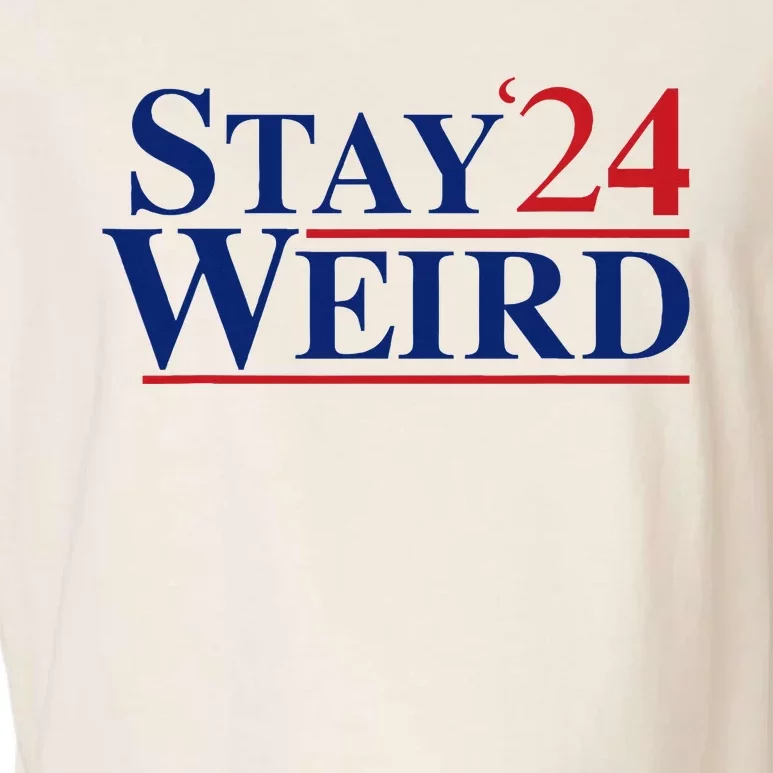 Weird Trump 2024 Stay Weird Donald Trump Jd Vance Garment-Dyed Women's Muscle Tee