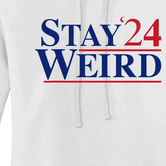 Weird Trump 2024 Stay Weird Donald Trump Jd Vance Women's Pullover Hoodie