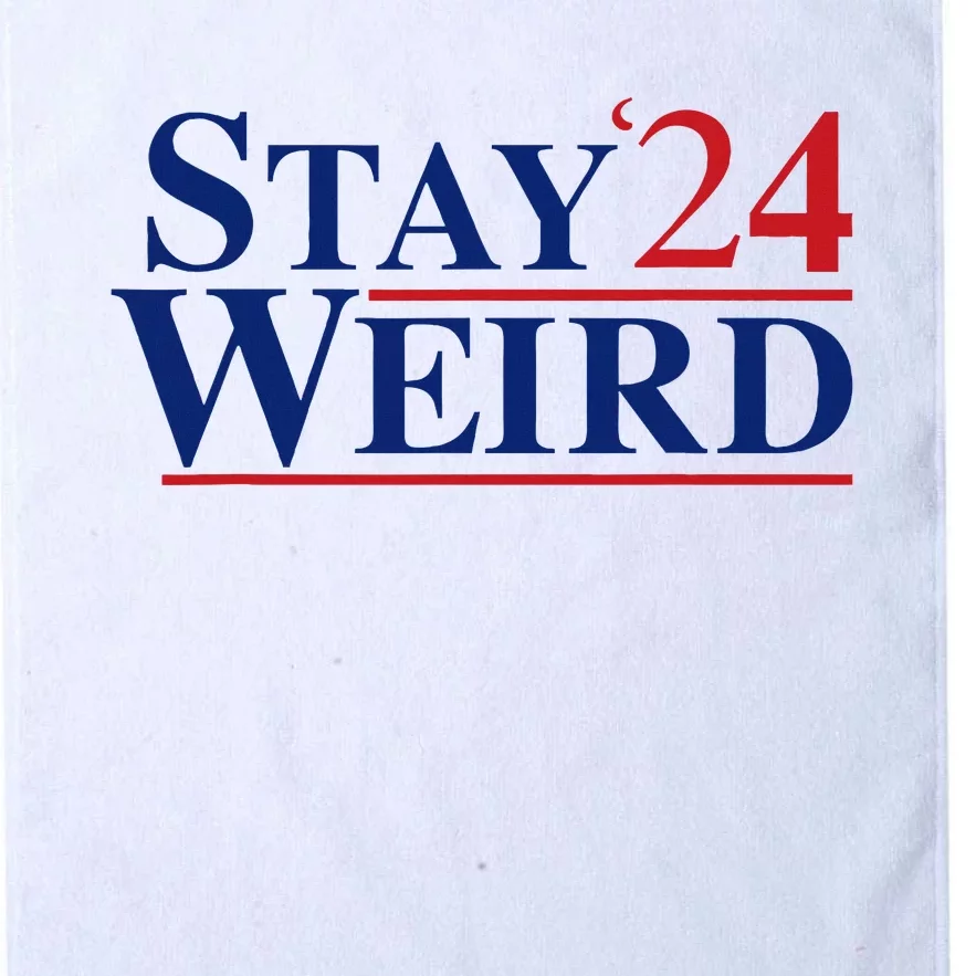 Weird Trump 2024 Stay Weird Donald Trump Jd Vance Platinum Collection Golf Towel