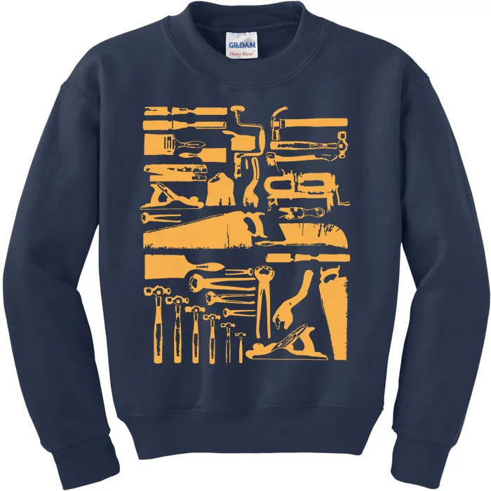 Woodworking Tools And Accessories Kids Sweatshirt