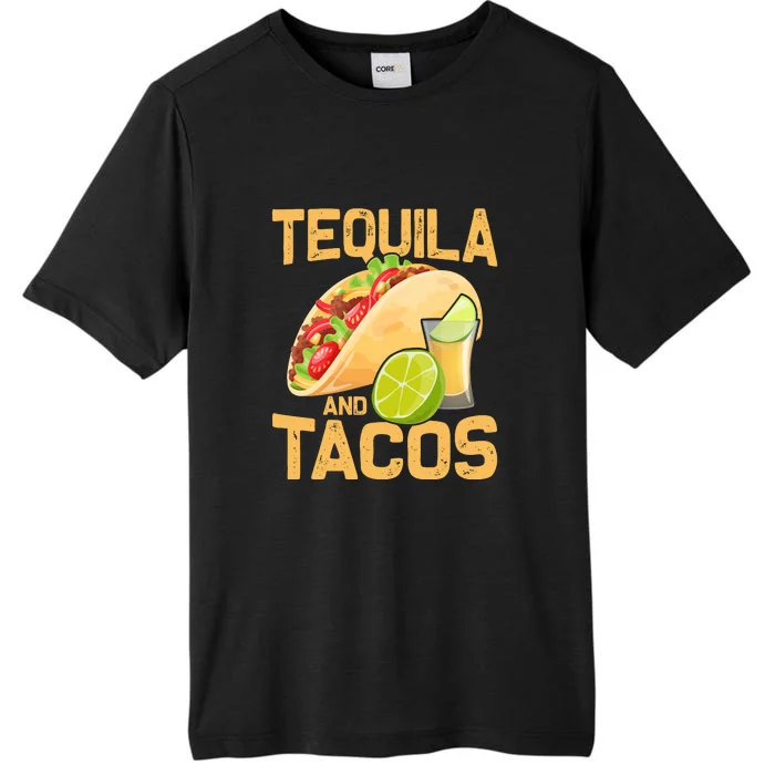 Womens Tacos And Tequila Funny Cinco De Mayo ChromaSoft Performance T-Shirt