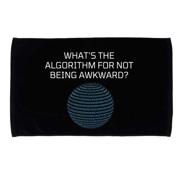 Whats The Algorithm For Not Being Awkward Humor Ai Code Microfiber Hand Towel