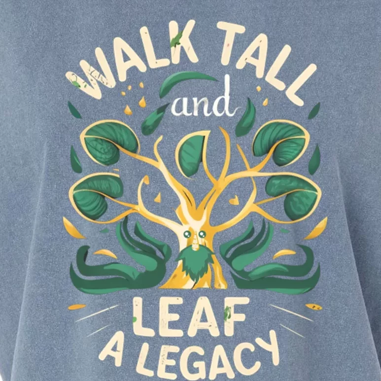 Walk Tall And Leaf A Legacy Tree Ent Fantasy Garment-Dyed Women's Muscle Tee