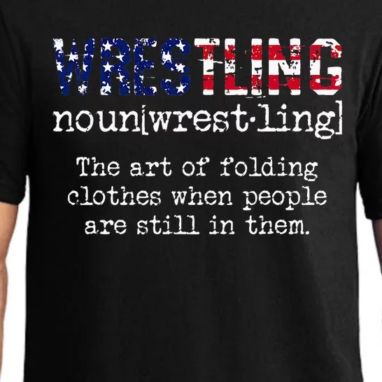 Wrestling The Art Of Folding Clothes With People Still Them Pajama Set