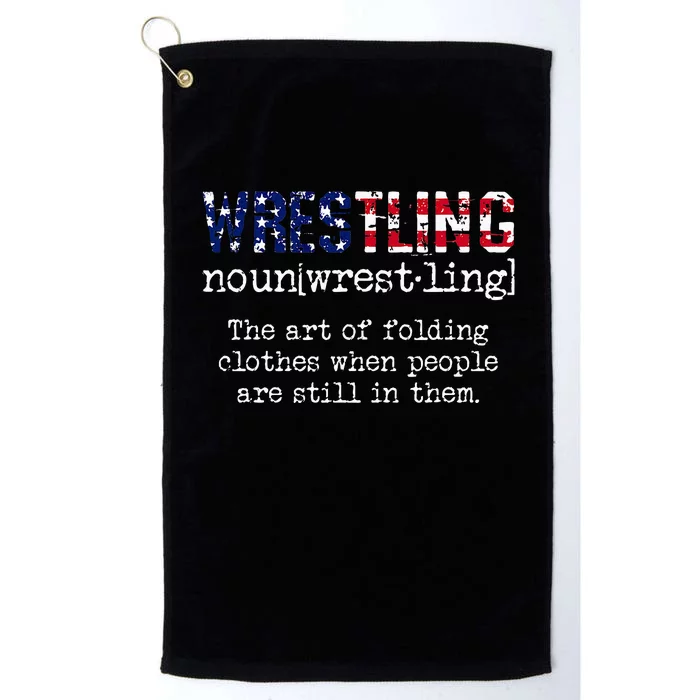 Wrestling The Art Of Folding Clothes With People Still Them Platinum Collection Golf Towel