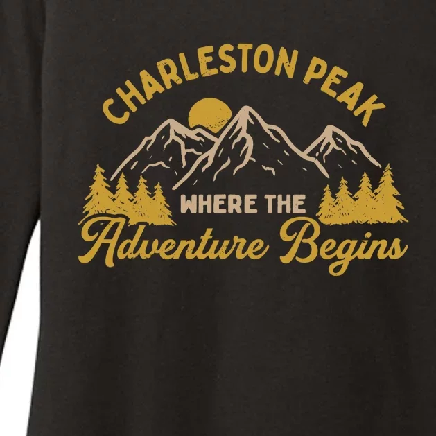 Where The Adventure Begins Charleston Peak Hiking Nevada Womens CVC Long Sleeve Shirt