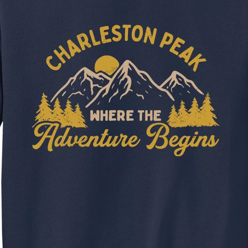 Where The Adventure Begins Charleston Peak Hiking Nevada Sweatshirt