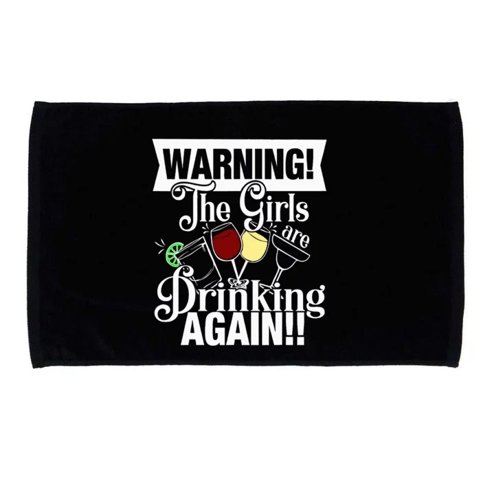 Warning The Are Drinking Again Microfiber Hand Towel