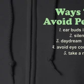 Ways To Avoid People Ear Buds In Silent Mode Day Full Zip Hoodie