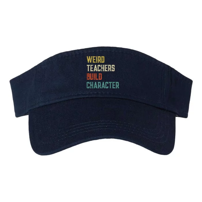 Weird Teachers Build Character Valucap Bio-Washed Visor