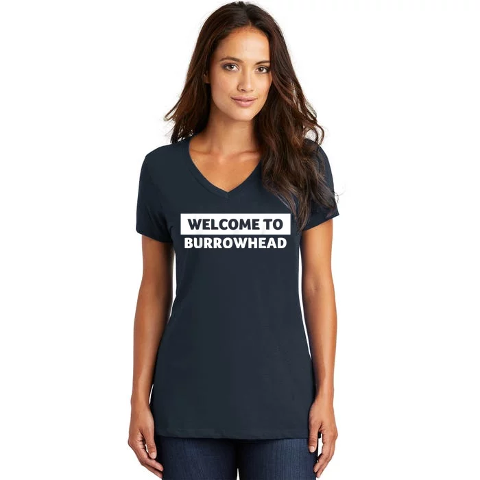 Welcome To Burrowhead Cincy Cincinnati Women's V-Neck T-Shirt