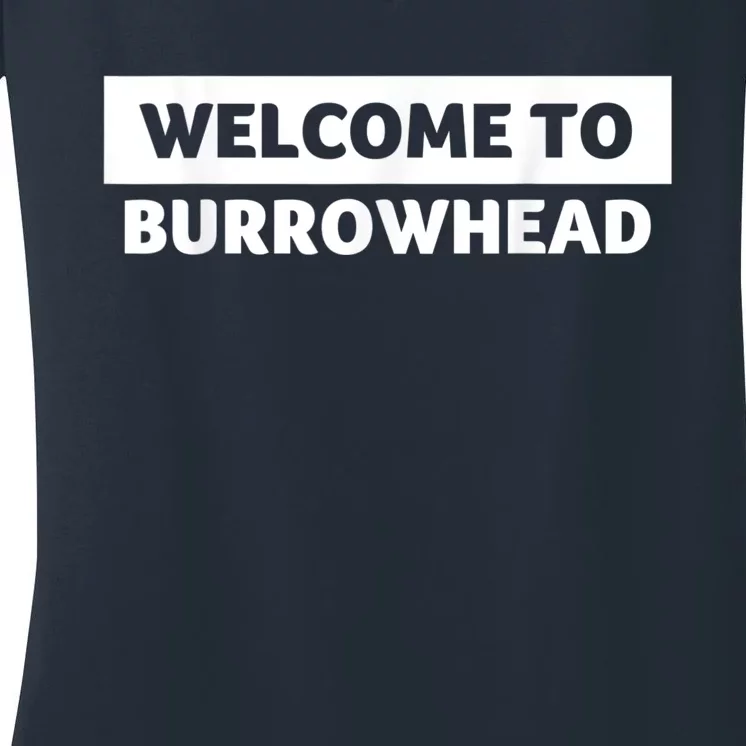 Welcome To Burrowhead Cincy Cincinnati Women's V-Neck T-Shirt