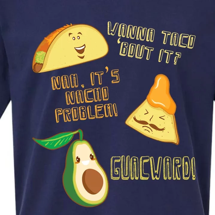 Wanna Taco Bout It Nacho Problem! Guacward! Avocado Gift Sueded Cloud Jersey T-Shirt