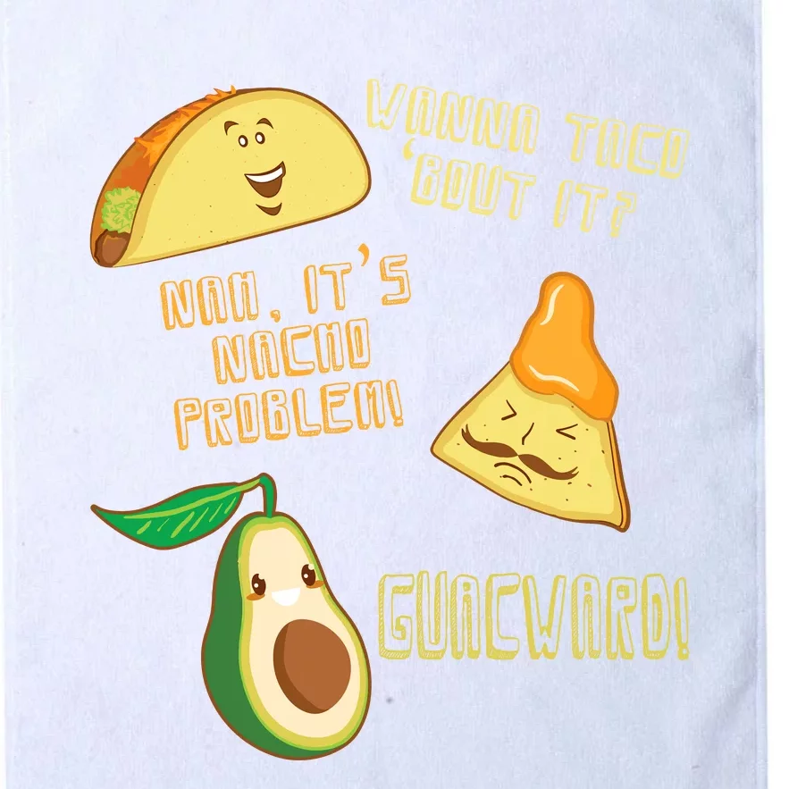 Wanna Taco Bout It Nacho Problem! Guacward! Avocado Gift Platinum Collection Golf Towel