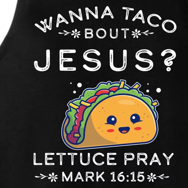 Wanna Taco Bout Jesus Cinco De Mayo Christian TShirt Ladies Tri-Blend Wicking Tank