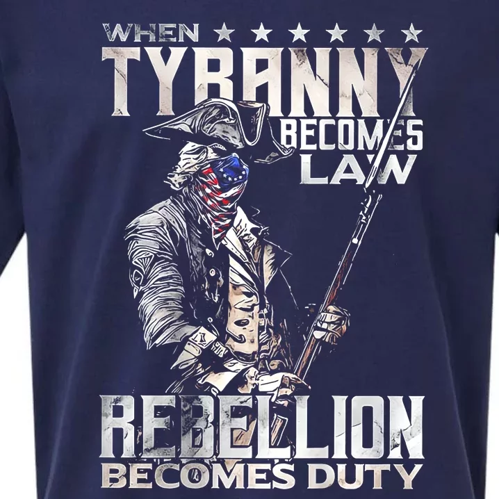 When Tyranny Becomes Law Rebellion Becomes Duty Sueded Cloud Jersey T-Shirt