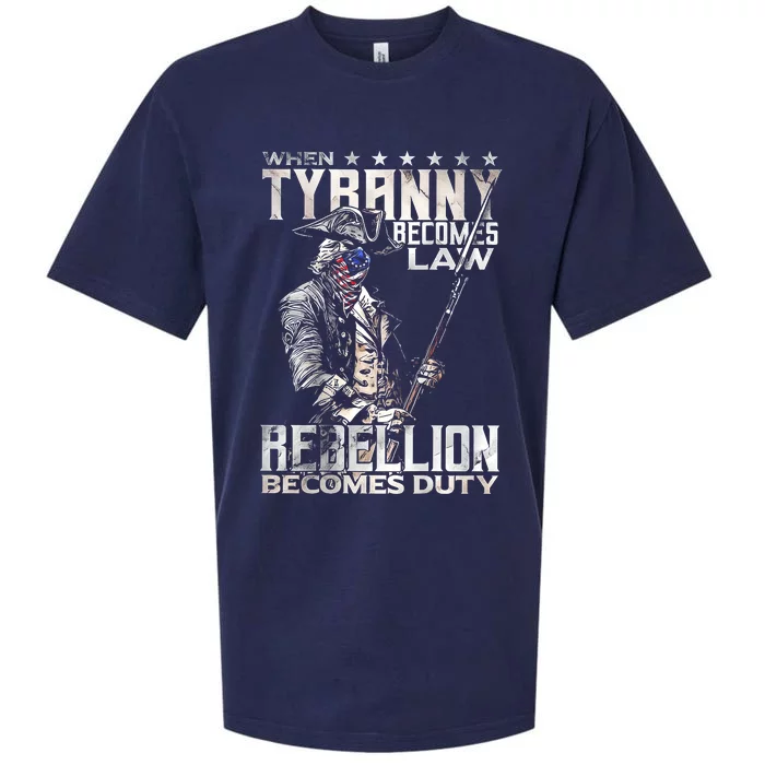 When Tyranny Becomes Law Rebellion Becomes Duty Sueded Cloud Jersey T-Shirt