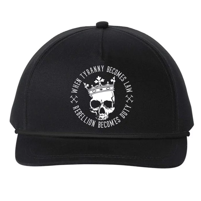 When Tyranny Becomes Law Snapback Five-Panel Rope Hat