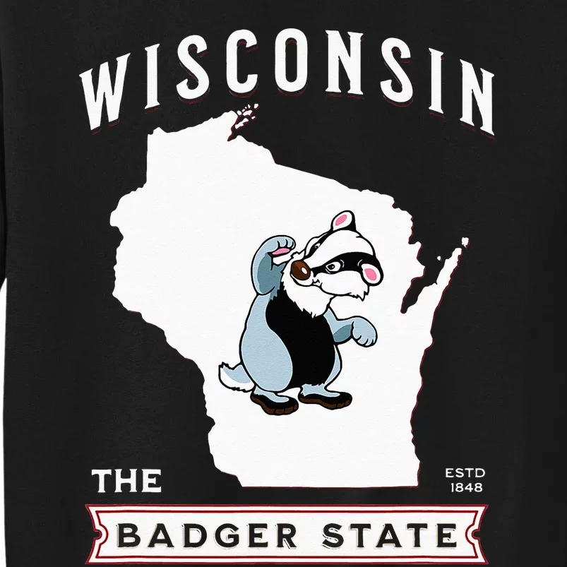 Wisconsin The Badger State Established 1848 Sweatshirt